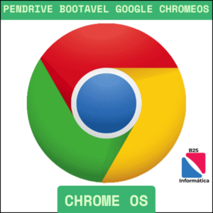 pendrive bootavel com instalador do sistema operacional google chromeos. instalar chrome os pelo pen drive.